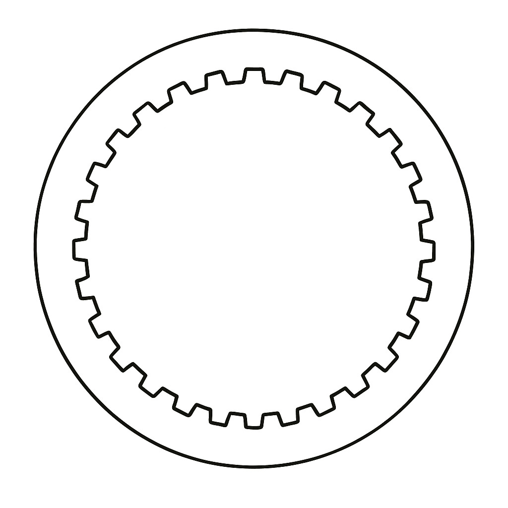 Piastra Frizione Acciaio - Singola - OEM